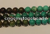 CNT103 15.5 inches 7mm round natural turquoise beads wholesale