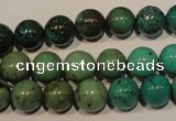 CNT106 15.5 inches 10mm round natural turquoise beads wholesale