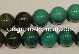 CNT107 15.5 inches 12mm round natural turquoise beads wholesale