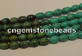 CNT116 15.5 inches 4*6mm rice natural turquoise beads wholesale