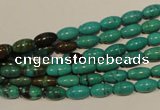 CNT117 15.5 inches 4*8mm rice natural turquoise beads wholesale