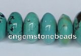 CNT12 16 inches multi-size rondelle natural turquoise beads wholesale