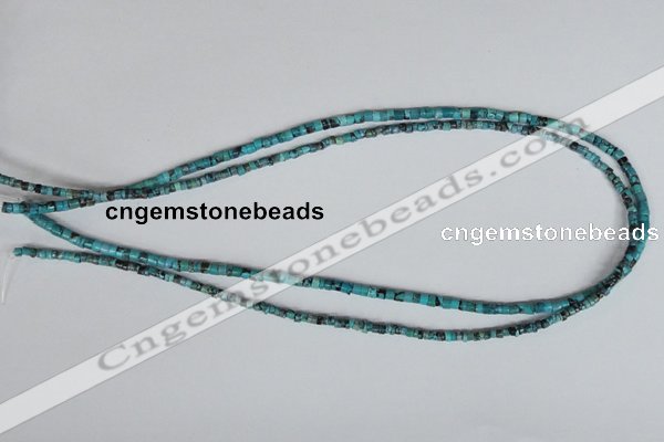 CNT18 16 inches 2-3mm heishi natural turquoise beads wholesale