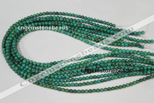 CNT204 15.5 inches 4.5mm round natural turquoise beads wholesale