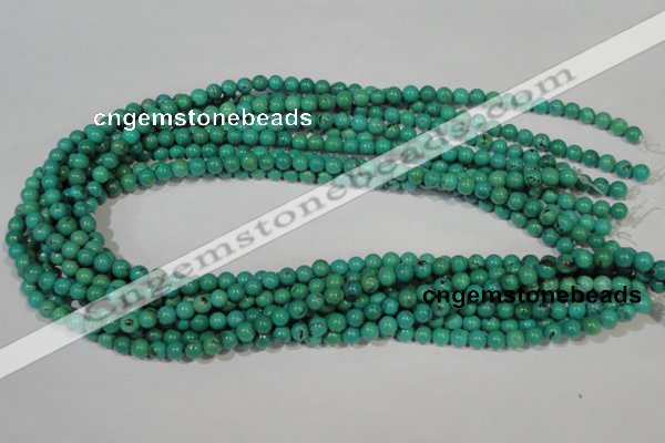 CNT205 15.5 inches 6mm round natural turquoise beads wholesale