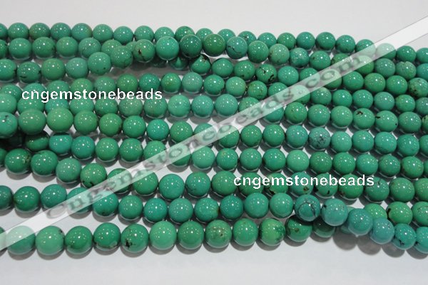 CNT209 15.5 inches 10mm round natural turquoise beads wholesale