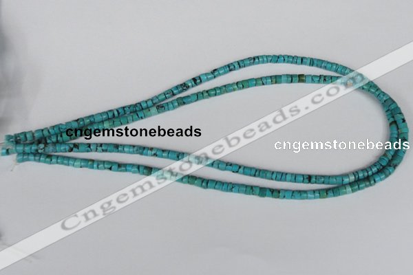 CNT21 16 inches 3-5mm heishi natural turquoise beads wholesale