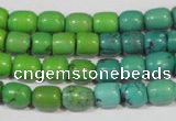 CNT210 15.5 inches 7*5mm – 7*9mm drum natural turquoise beads wholesale