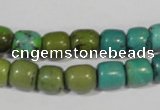 CNT211 15.5 inches 8*8mm – 8*10mm drum natural turquoise beads wholesale