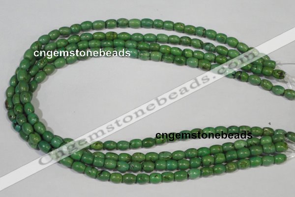 CNT214 15.5 inches 6*8mm drum natural turquoise beads wholesale