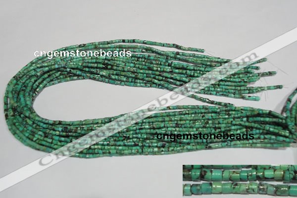 CNT216 15.5 inches 2.5*3mm heishi natural turquoise beads wholesale