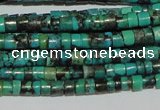 CNT217 15.5 inches 2.5*3mm heishi natural turquoise beads wholesale