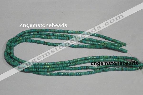 CNT218 15.5 inches 3.5*4.5mm heishi natural turquoise beads wholesale