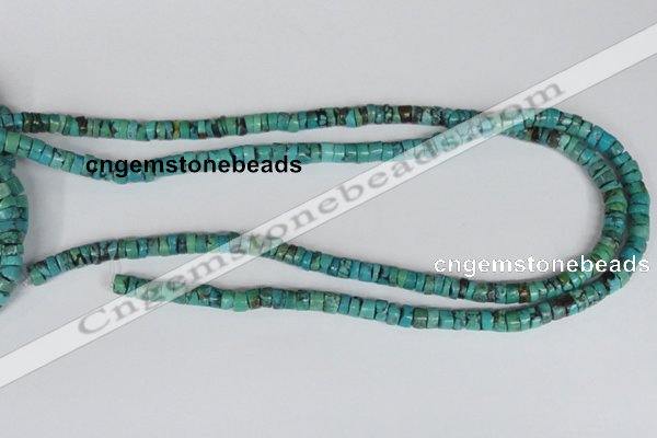 CNT22 16 inches 3-6mm heishi natural turquoise beads wholesale