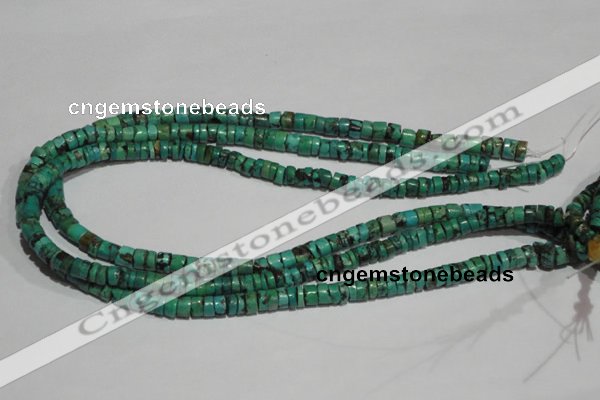 CNT220 15.5 inches 3*7mm – 5*9mm heishi natural turquoise beads