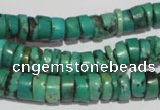 CNT221 15.5 inches 3*8mm – 5*10mm heishi natural turquoise beads