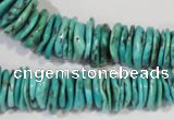 CNT228 15.5 inches 2*6mm - 5*22mm dish natural turquoise beads wholesale