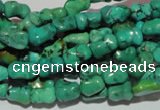 CNT234 15.5 inches 6*9mm bone natural turquoise beads wholesale