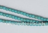 CNT24 16 inches 3.5mm round natural turquoise beads wholesale