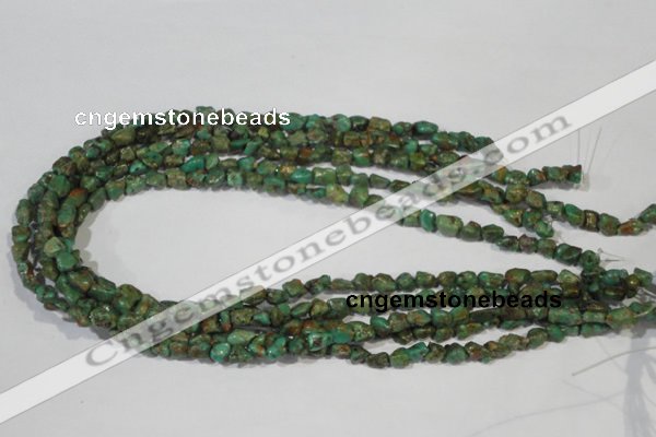 CNT242 15.5 inches 5*6mm - 6*10mm nuggets natural turquoise beads