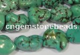 CNT244 15.5 inches 12*16mm - 15*20mm nuggets natural turquoise beads