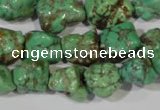 CNT246 15.5 inches 12*14mm - 14*16mm nuggets natural turquoise beads