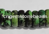 CNT250 15.5 inches 8*24mm rondelle natural turquoise beads wholesale