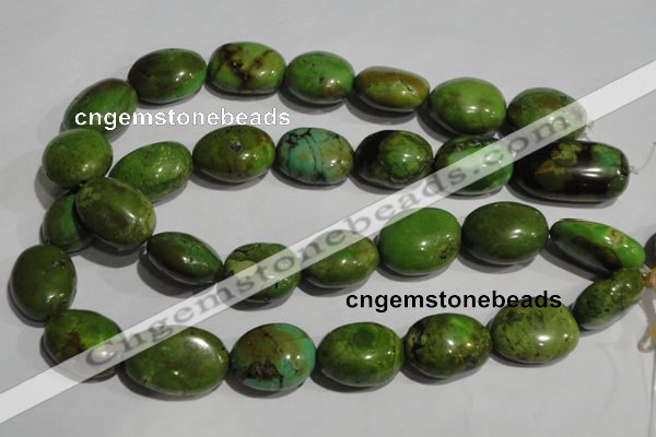 CNT257 15.5 inches 20*26mm nuggets natural turquoise beads wholesale