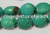 CNT267 15.5 inches 10*15mm - 18*22mm nuggets natural turquoise beads