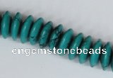 CNT27 16 inches 6*15mm rondelle natural turquoise beads wholesale