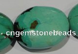 CNT270 15.5 inches 26*32mm - 30*40mm nuggets natural turquoise beads