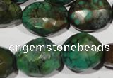 CNT275 13*18mm - 18*23mm faceted nuggets natural turquoise beads