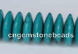 CNT28 16 inches 7*24mm rondelle natural turquoise beads wholesale