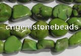 CNT280 15.5 inches 8*10mm - 12*14mm nuggets natural turquoise beads