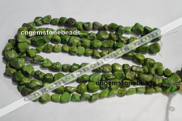 CNT280 15.5 inches 8*10mm - 12*14mm nuggets natural turquoise beads