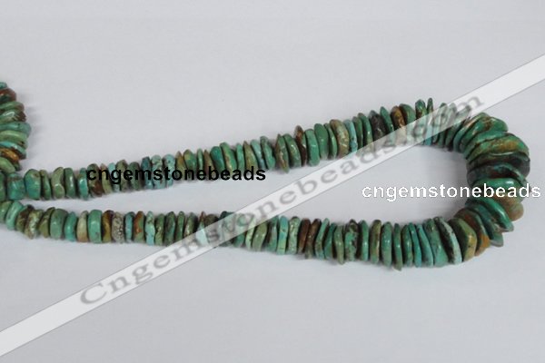 CNT30 16 inches multi-size natural turquoise chip beads wholesale