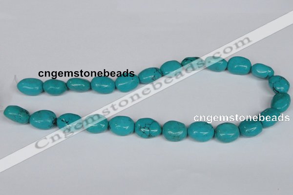 CNT34 16 inches 15*18mm nugget natural turquoise beads wholesale