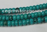 CNT360 15.5 inches 4*6mm rondelle turquoise beads wholesale