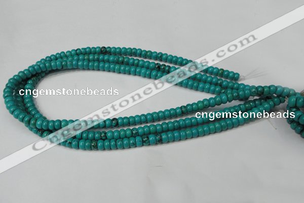 CNT360 15.5 inches 4*6mm rondelle turquoise beads wholesale