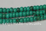 CNT362 15.5 inches 4*6mm rondelle turquoise beads wholesale