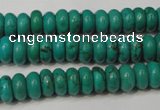 CNT363 15.5 inches 4*8mm rondelle turquoise beads wholesale