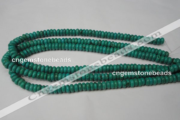 CNT363 15.5 inches 4*8mm rondelle turquoise beads wholesale