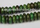 CNT366 15.5 inches 5*10mm rondelle turquoise beads wholesale