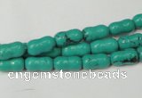 CNT372 15.5 inches 5*10mm bone turquoise beads wholesale