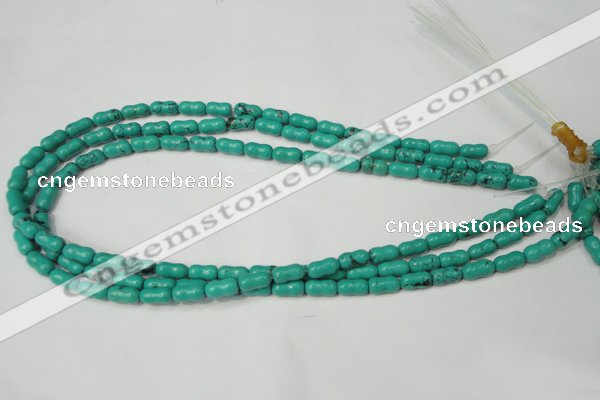 CNT372 15.5 inches 5*10mm bone turquoise beads wholesale