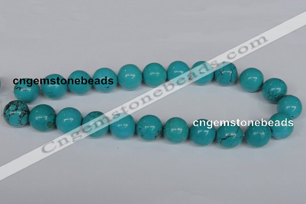 CNT38 16 inches 3mm round turquoise beads wholesale