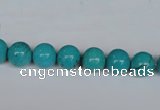 CNT39 16 inches 4mm round turquoise beads wholesale