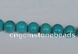 CNT39 16 inches 4mm round turquoise beads wholesale