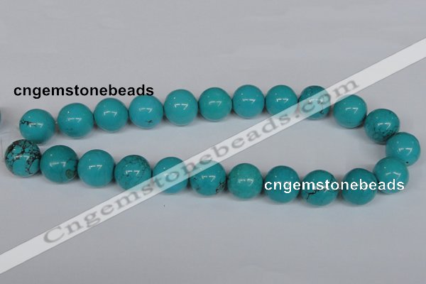 CNT40 16 inches 6mm round turquoise beads wholesale