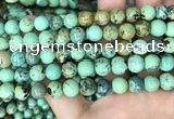 CNT404 15.5 inches 8mm round natural turquoise beads wholesale